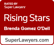 brenda-gomez-odell-rising-stars Logo de Super Lawyers Rising Star para Brenda Gomez O'Dell.