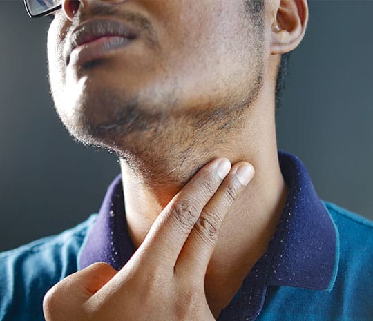 Immediate side effects after ingesting a large amount of paraquat.