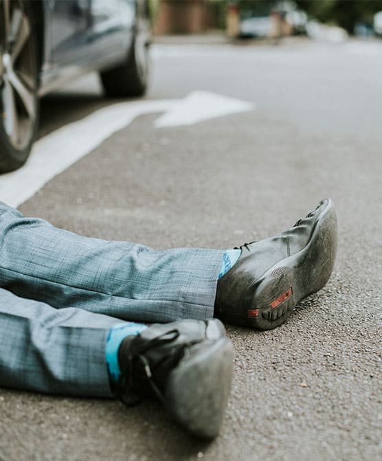 Common types of pedestrian vs. car accidents.