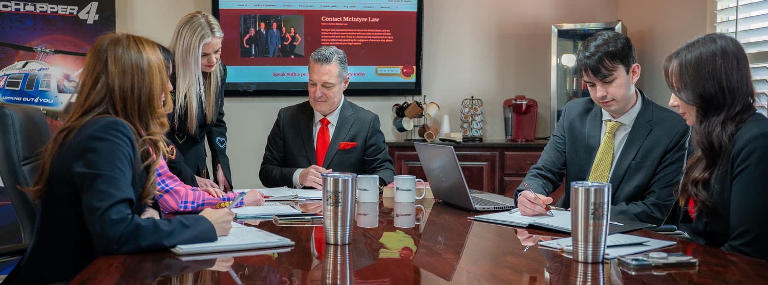 mcintyre-law-team How Mcintyre Law can help you win your lawsuit case.